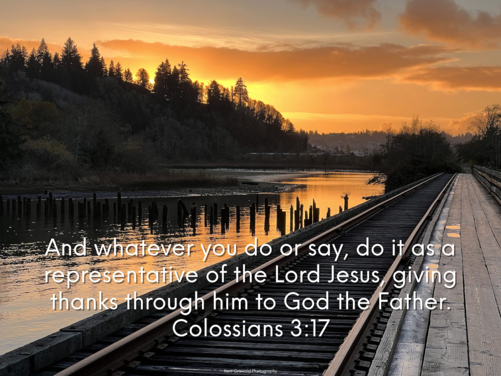 Thanks - Colossians 3:17